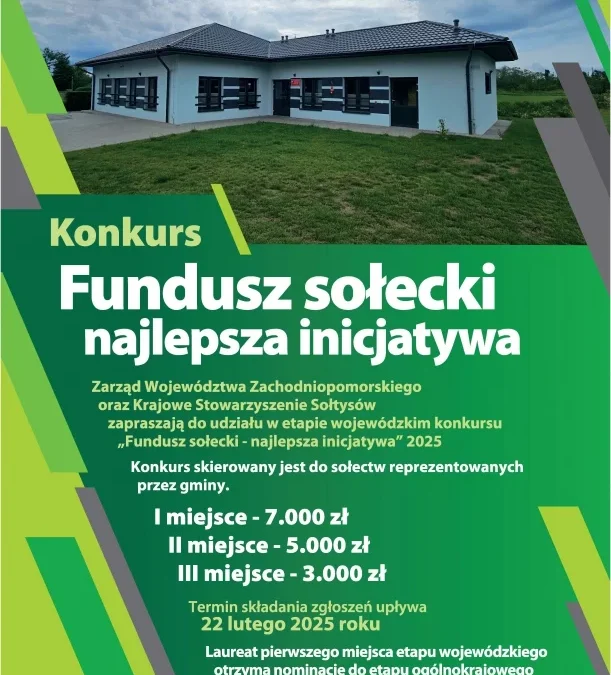 Konkurs „Fundusz sołecki – najlepsza inicjatywa” 2025